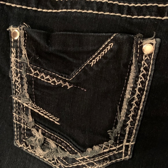MAURICES Black denim size 7/8 regular - Picture 5 of 7